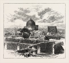 THE RUSSIAN EXPEDITION TO KHIVA, VIEWS IN THE CITY: THE CHIEF SCHOOL IN KHIVA, UZBEKISTAN, 1873