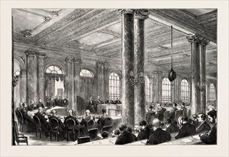 TRIAL OF MARSHAL BAZAINE AT VERSAILLES, FRANCE: GENERAL VIEW OF THE COURT; Duc d'Aumale, Marshal