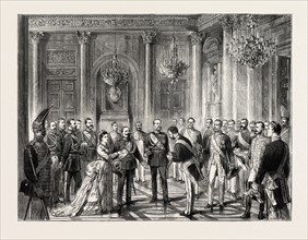 VISIT OF KING VICTOR EMMANUEL TO BERLIN: PRESENTATION OF STATE DIGNITARIES TO THE KING ON HIS