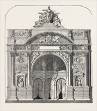 THE FORTHCOMING EXHIBITION AT VIENNA, AUSTRIA: MAIN ENTRANCE TO THE BUILDING, 1873 engraving