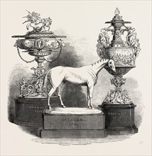 THE GOODWOOD RACE PLATE: STEWARDS CUP, GOODWOOD CUP, CHESTERFIELD CUP, UK, 1860 engraving