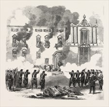 THE REVOLUTION IN SICILY: MASSACRE OF PEOPLE BY THE ROYAL TROOPS AT THE CONVENT OF THE WHITE