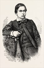 RICCIOTTI, YOUNGEST SON OF GENERAL GARIBALDI, 1860 engraving