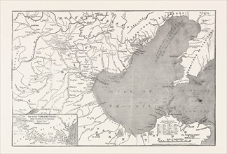 MAP OF NORTH-EAST CHINA, SHOWING THE GULF OF PECHILI, THE TIEN-TSIN (PEIHO) RIVER, AND THE