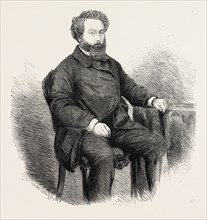 MR. JAMES HODGES, THE BUILDER OF THE VICTORIA BRIDGE OVER THE ST. LAWRENCE, 1860 engraving