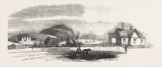 MODEL COTTAGES ERECTED AT CRATHIE, BY ORDER OF HER MAJESTY QUEEN VICTORIA, UK, 1851