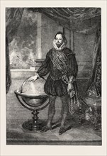 "PORTRAIT OF SIR FRANCIS DRAKE" PAINTED BY S. LANE. PRESENTED BY SIR T.T. ELLIOTT FULLER DRAKE TO