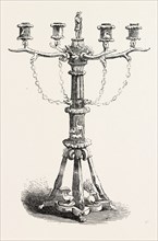 THE GREAT EXHIBITION: HORN CANDLESTICK, BY RAMPENDAHL; OF HAMBURG