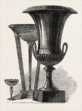BLACK MARBLE VASE AND TRIPOD, BY MR. SELIM BRIGHT