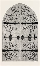 IRON SCROLL-WORK FOR DOOR, BY GIDNEY
