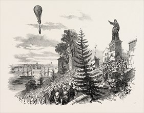 ASCENT OF M. POITEVIN'S BALLOON FROM NANTES, FRANCE