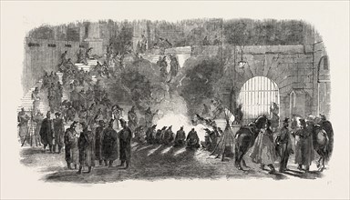 THE REVOLUTION IN FRANCE: LA CONCIERGERIE, BIVOUAC OF TROOPS, 1851