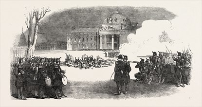 THE REVOLUTION IN FRANCE: TROOPS SHOOTING INSURGENTS