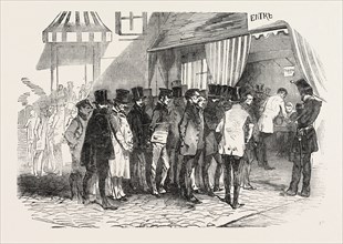 THE PRESIDENTIAL ELECTION IN PARIS: TAKING THE VOTES, FRANCE, 1851