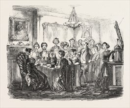 THIRTEEN AT TABLE, DRAWN BY W. M'CONNELL