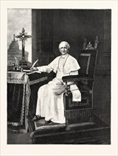 HIS HOLINESS POPE LEO XIII, 1893 engraving