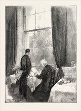 THE COFFEE ROOM, ATHENAEUM CLUB, PALL MALL, LONDON, UK, 1893 engraving
