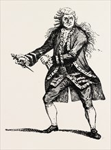 GARRICK AS MACBETH, SHAKESPEARE, ENGLISH POET AND PLAYWRIGHT, 1564-1616, UK, 1893 engraving