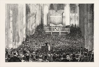 EIGHT HUNDREDTH ANNIVERSARY OF WINCHESTER CATHEDRAL: MUSICAL SERVICE IN THE NAVE, UK, 1893