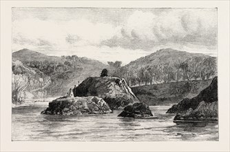 SUBMARINE TELEPHONE BETWEEN SCOTLAND AND IRELAND: PORT KAIL, WIGTOWNSHIRE, 1893 engraving