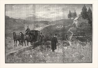 HOME REVISITED. DRAWN W. P. SNYDER, US, USA, engraving 1880