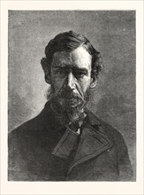 SANFORD R. GIFFORD, engraving 1880, us, usa