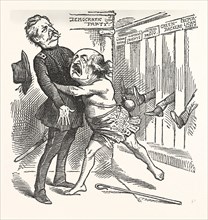 RETURN OF THE PRODIGAL, engraving 1880, us, usa