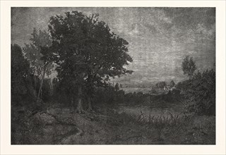 NEW ENGLAND LANDSCAPE. BY H. WYANT, ENGRAVED BY F. JUENGLING