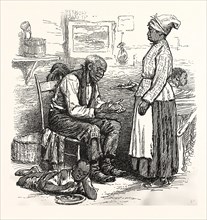 HOSPITALITY CHARLESTON, SOUTH CAROLINA, US, USA, AMERICA, UNITED STATES, AMERICAN, ENGRAVING 1880