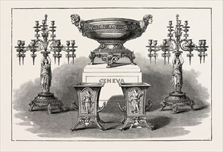 SERVICE OF PLATE PRESENTED BY THE UNITED STATES GOVERNMENT TO EACH OF THE GENEVA ARBITRATORS, 1890