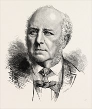 RICHARD BETHELL, BARON WESTBURY, 1800-1873, BRITISH, UK, 1890 engraving