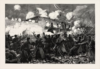 SCENES AT BUENOS AYRES DURING THE REVOLUTION IN ARGENTINA: THE FIGHTING OUTSIDE THE ARSENAL AND