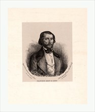 Francesco Arban di Lione, Head-and-shoulders portrait of French balloonist, Francesco Arban,