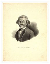 P.J. Barthez / Pigueron., ca. 1800 , Head-and-shoulders portrait of scientist P.J. Barthez, whose