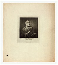Half-length portrait of French balloonist Joseph Montgolfier, with a glass chamber related to his