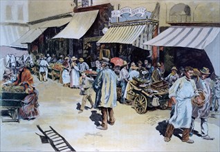 Merchant of four saisons, name given in Paris to hawkers, vendors of merchandise that can be easily