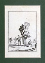 Fruit seller by Jean Duplessis Bertaux, 1747 - 1819, Paris, France, Europe, melon, watermelon,
