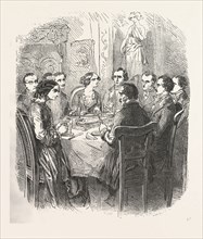 Dinner, the count of monte christo alexandre Dumas, 1844, historical novel, adventure fiction,
