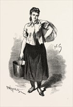 L'assommoir, Gervaise, Emile Zola, 19th century, woman carrying a bucket