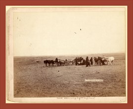 The shepherd and flock. On F.E. & M.V. R'y. in Dakota, John C. H. Grabill was an american