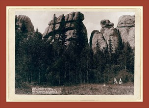 Lake Harney Peaks. Near Custer City, S.D. on B. & M. Ry, John C. H. Grabill was an american