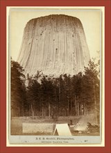Devil's Tower or Bear Lodge (Mato [i.e. Mateo] Tepee of the Indians), on the Belle Fourche.