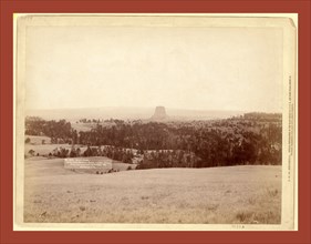 Devil's Tower. From Little Missouri Buttes 4 miles distant, John C. H. Grabill was an american