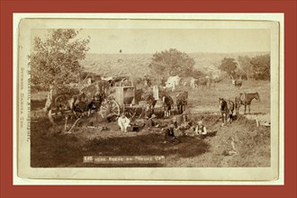 Mess scene on round up, John C. H. Grabill was an american photographer. In 1886 he opened his