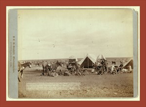 Roundup scenes on Belle Fouche [sic] in 1887, John C. H. Grabill was an american photographer. In