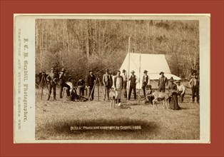 Engineers Corps camp and visitors, John C. H. Grabill was an american photographer. In 1886 he