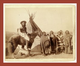 A pretty group at an Indian tent, John C. H. Grabill was an american photographer. In 1886 he