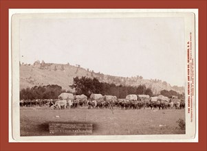 Freighting in The Black Hills. Photographed between Sturgis and Deadwood, John C. H. Grabill was an