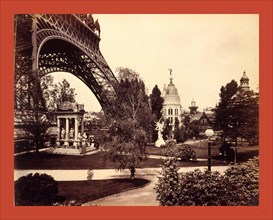 Eiffel tower, Paris, France, 19th century, statue, park