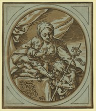 The Virgin, Child, and St. John the Baptist, Coriolano, Bartolomeo, approximately